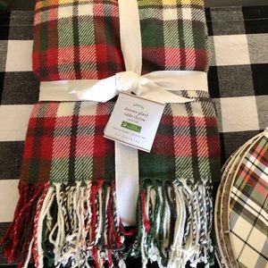 Pottery Barn Denver Plaid Table Cloth Throw - NEW